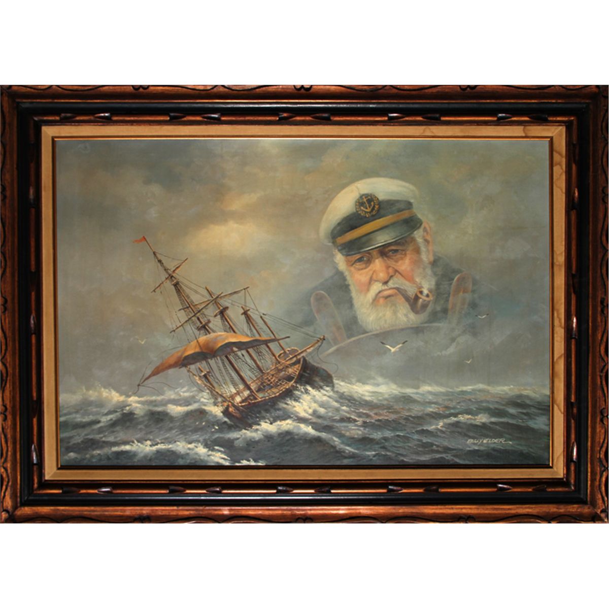 1200x1200 Billy Wilder, Old Sea Captain, Oil Painting - Sea Captain Painting