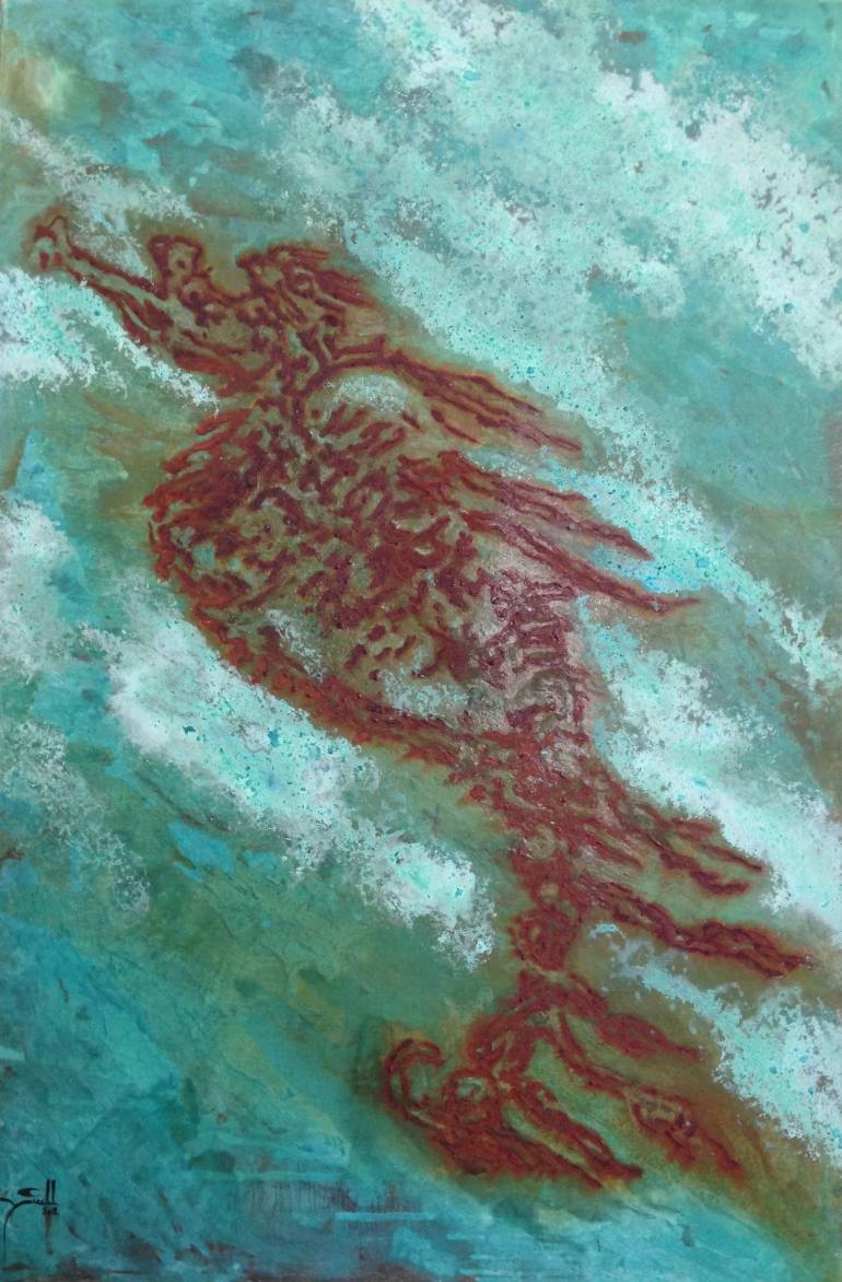 770x1172 Saatchi Art Leafy Sea Dragon Painting By Yiull Damaso - Sea Dragon Painting