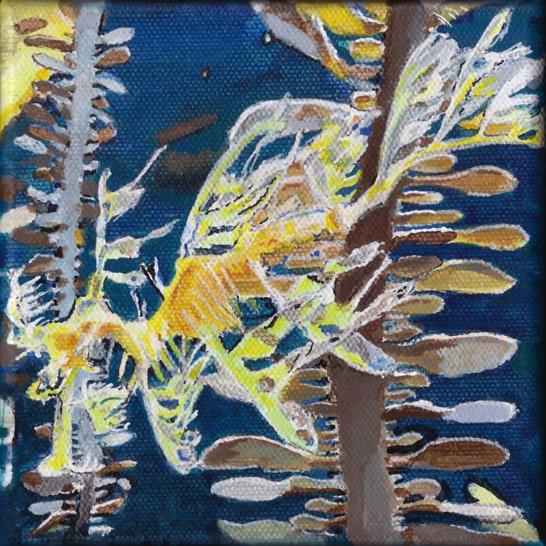 770x770 Saatchi Art Sea Dragon Painting By Kathleen Benton - Sea Dragon Painting