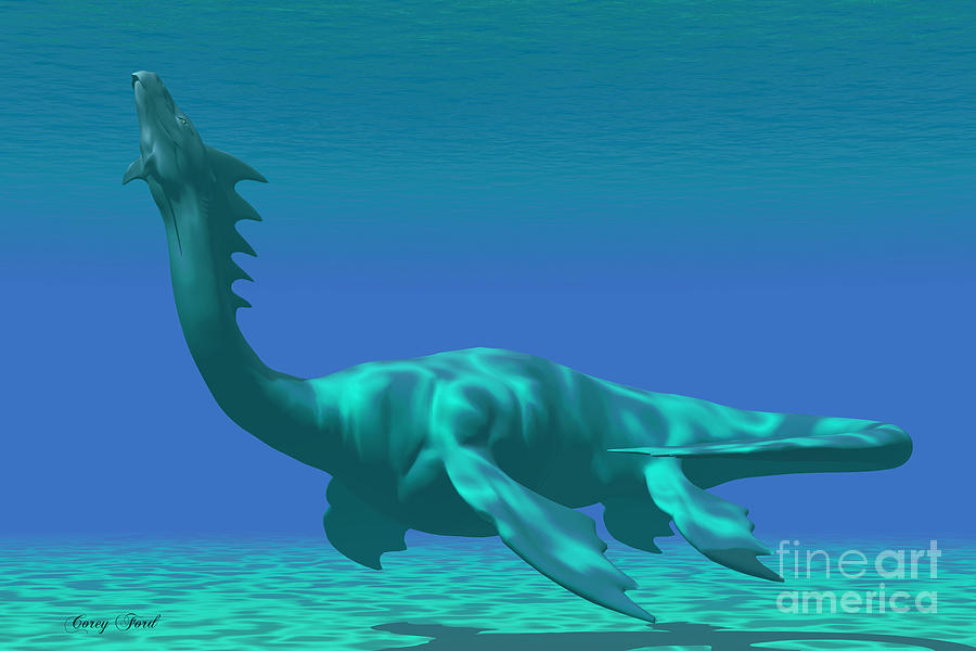 900x600 Sea Dragon Painting By Corey Ford - Sea Dragon Painting