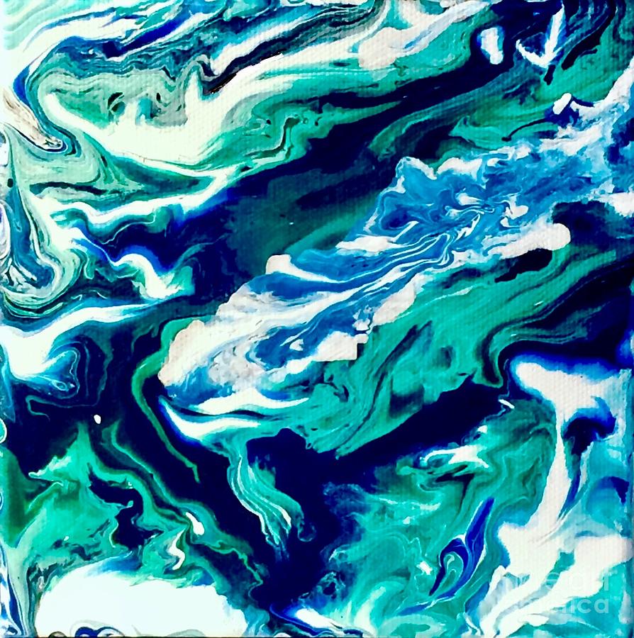 894x900 Sea Dragon Painting By Heather Carter - Sea Dragon Painting