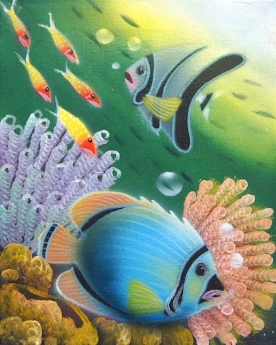 Sea Fish Painting at PaintingValley.com | Explore collection of Sea ...