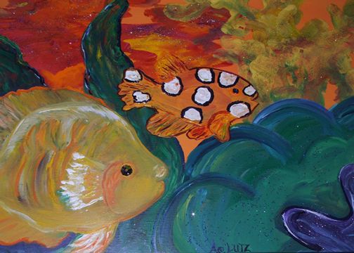 504x360 Under - Sea Fish Painting