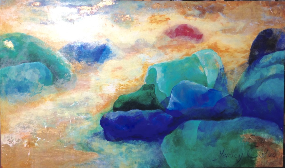 1000x591 Yancy Villa Calvo - Sea Glass Painting