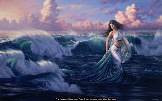 325x202 Hebrew Goddess Asherah, The Shekinah, Consort Of Yahweh - Sea Goddess Painting