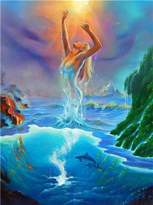 300x400 Sea Goddess Diamond Painting Treasure Studios Art - Sea Goddess Painting