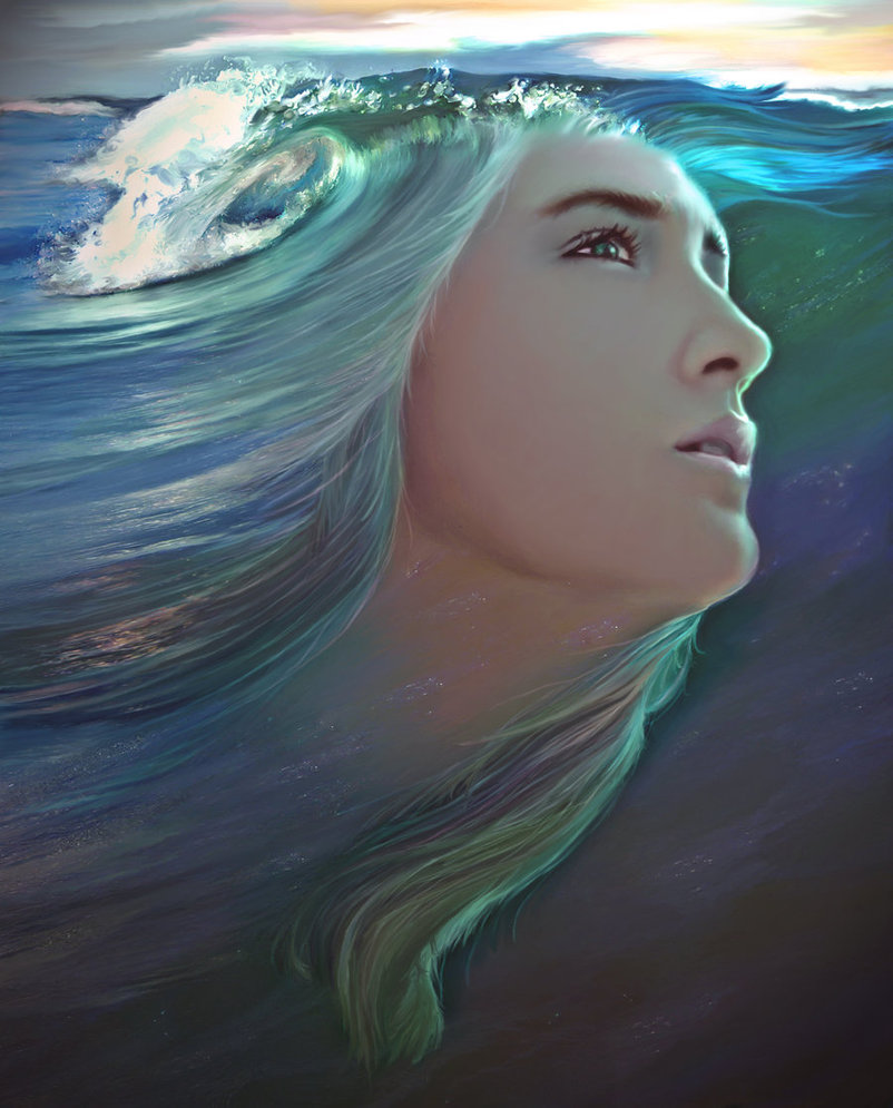 802x995 Aphrodite (Venus) - Sea Goddess Painting