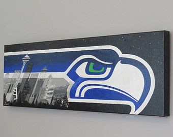 340x270 Original Sports Art Etsy - Sea Hawk Painting