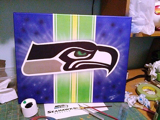 640x480 98.3 The Key's 12th Man Photo Contest Winner Is - Sea Hawk Painting