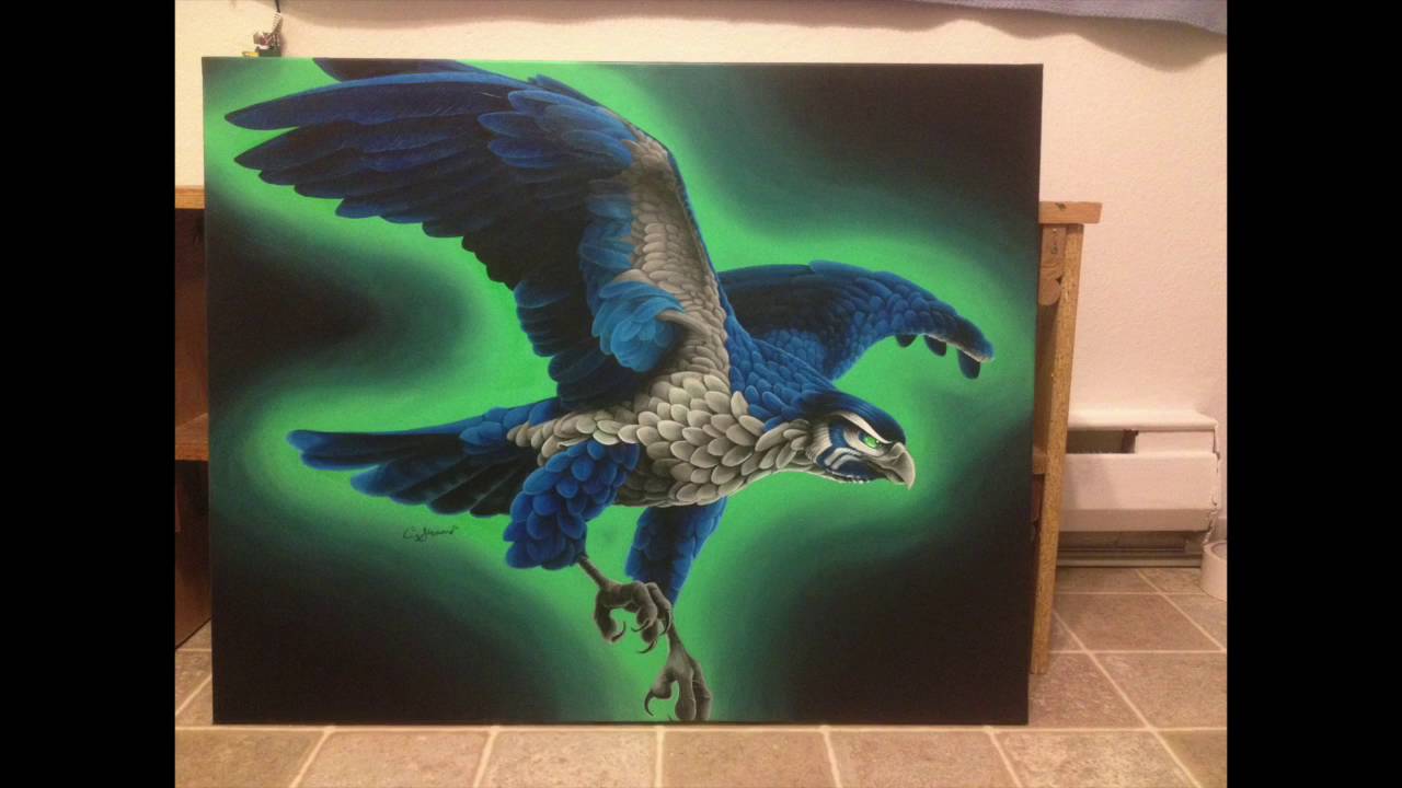 1280x720 Seahawk Painting Montage - Sea Hawk Painting