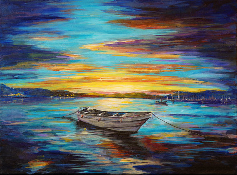 950x700 Professional Factory Wholesale High Quality Hand Painted Abstract - Sea Landscape Painting