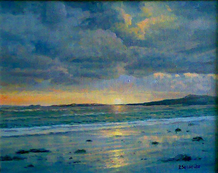 900x714 Sea Landscape 2011 40x50cm Oil On Canvas Painting By Edvard Sasun - Sea Landscape Painting