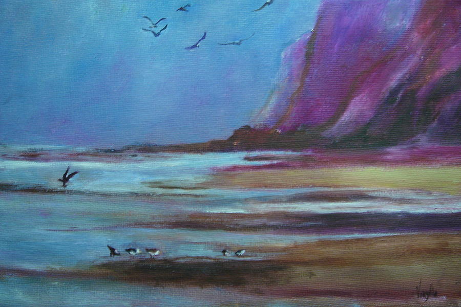 900x600 Vibrant Landscape Paintings - Sea Landscape Painting