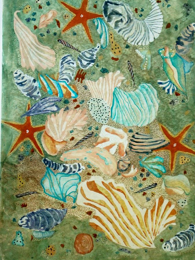 675x900 Sea Life Painting By David Raderstorf - Sea Life Painting