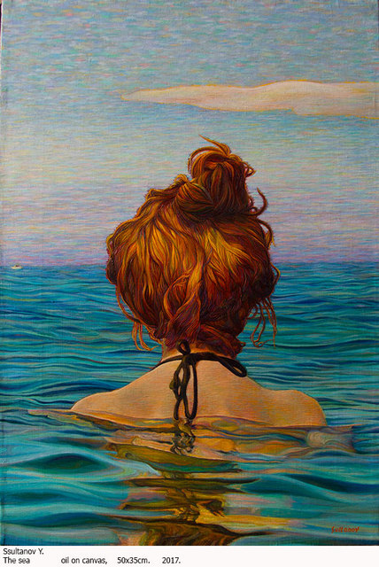 428x640 Sultanov Yuriy Artwork The Sea Original Painting Oil Sea Life Art - Sea Life Painting