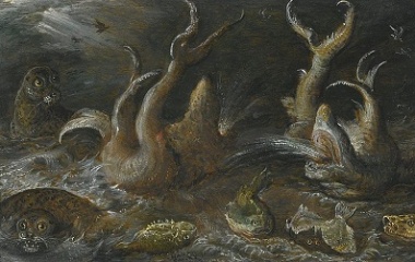380x240 Sea Monster - Sea Monster Painting