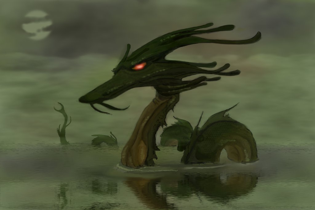 1024x683 Sea Monster By Doc Ccd - Sea Monster Painting