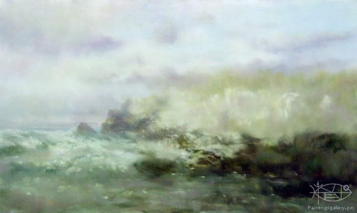 700x417 Russian Paintings Gallery - Sea Of Fog Painting