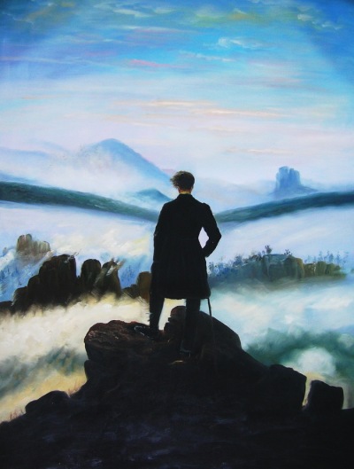 400x529 Wanderer Above The Sea Of Fog, 1818 Vezur - Sea Of Fog Painting