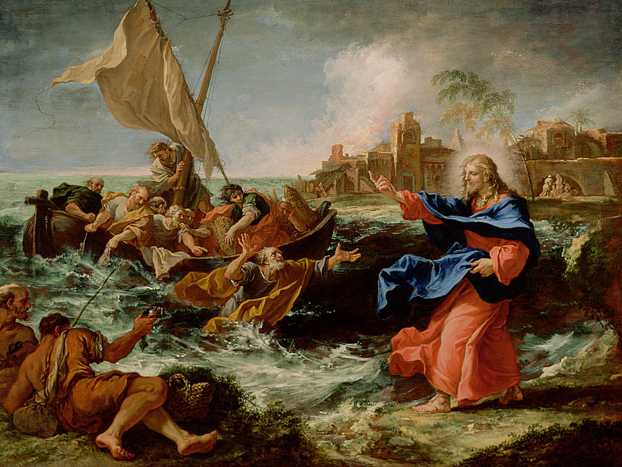 900x677 Christ At The Sea Of Galilee Painting By Sebastiano Ricci - Sea Of Galilee Painting