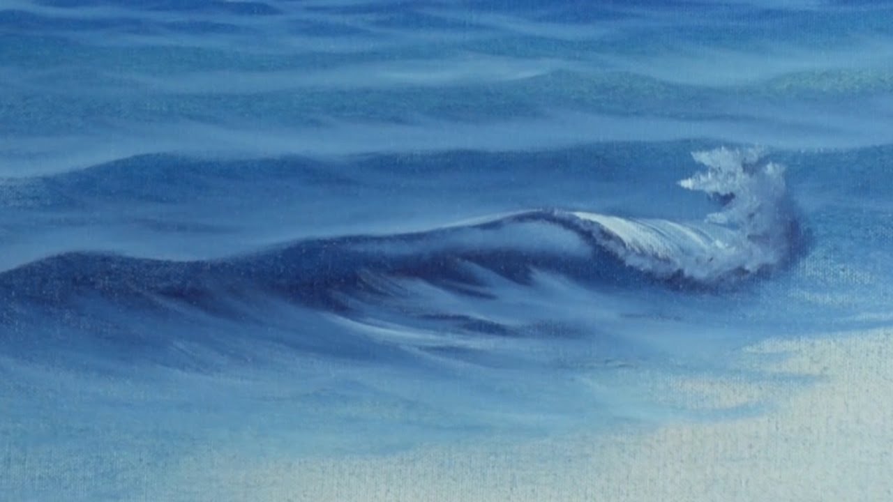 1280x720 Fan Brush Sea - Sea Painting