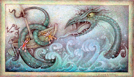 450x261 Sea Serpent Ologypedia Fandom Powered By Wikia - Sea Serpent Painting