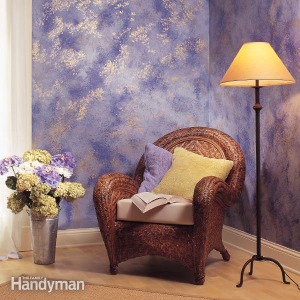 600x600 How To Sponge Paint A Wall The Family Handyman - Sea Sponge Painting