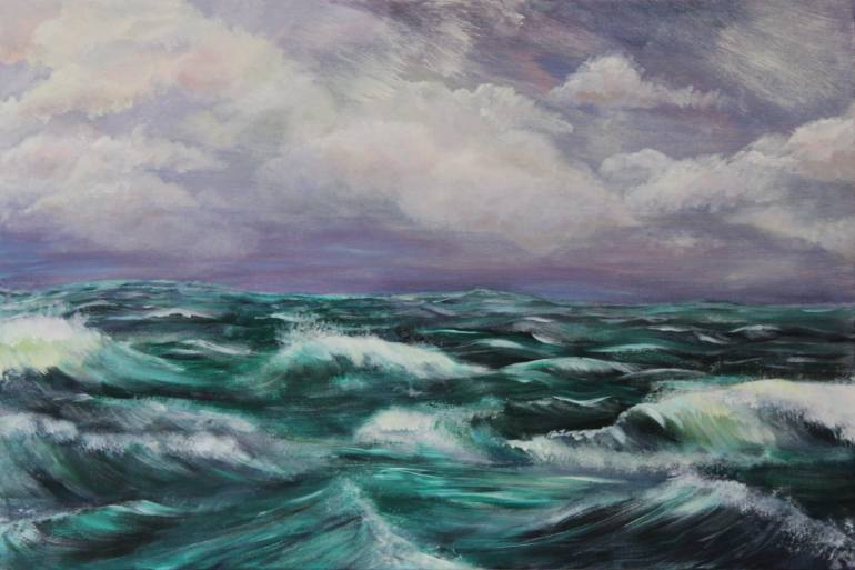 770x513 Saatchi Art Storm - Sea Storm Painting