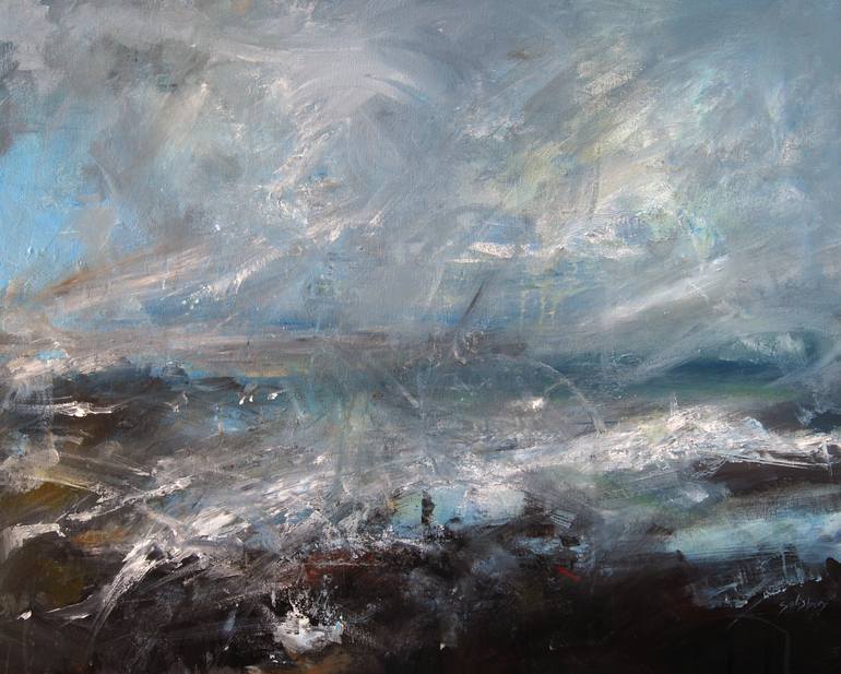 770x617 Saatchi Art Storm - Sea Storm Painting