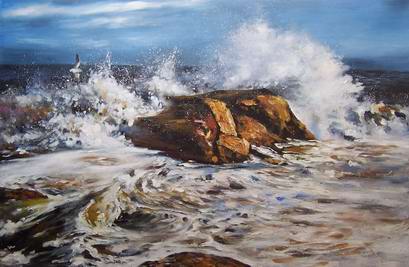 409x267 Sea Storm - Sea Storm Painting