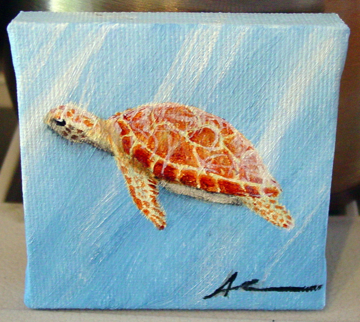 1200x1074 Sea Turtle Antemortem Arts Fine Art Amp Custom Paintings - Sea Turtle Painting Canvas