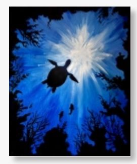 271x326 Sea Turtle Simple Paintings Turtle, Paintings And Draw - Sea Turtle Silhouette Painting