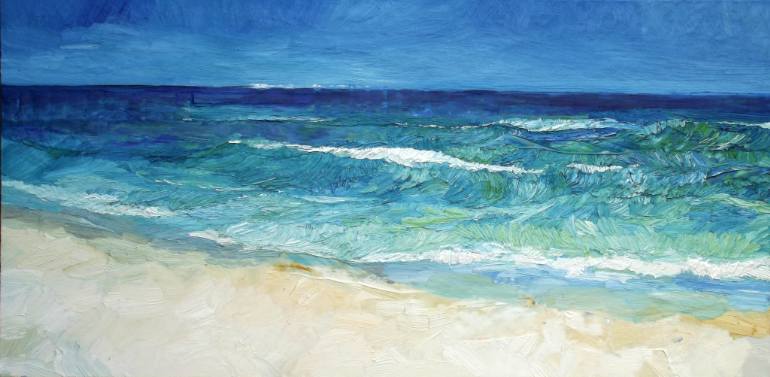 770x377 Saatchi Art Sea Waves Painting By Lia Aminov - Sea Waves Painting