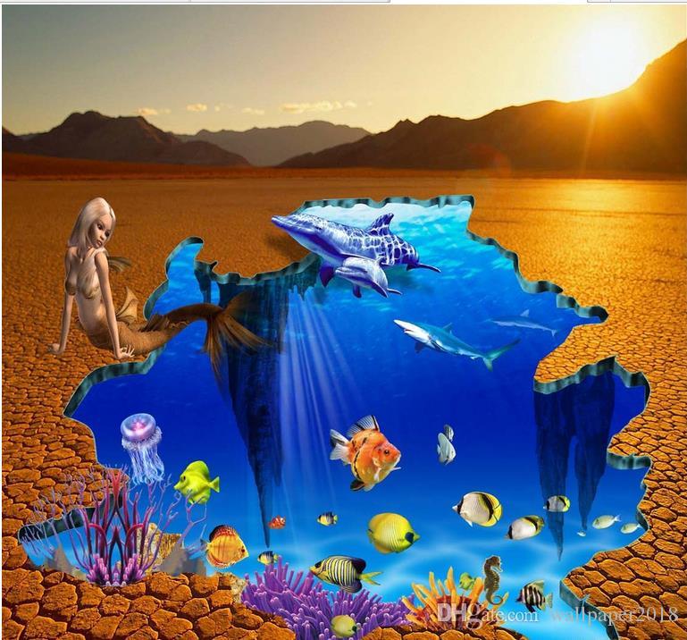 769x716 Sea World Outdoor Floor Painting Map 3d Flooring For Living Room - Sea World Painting