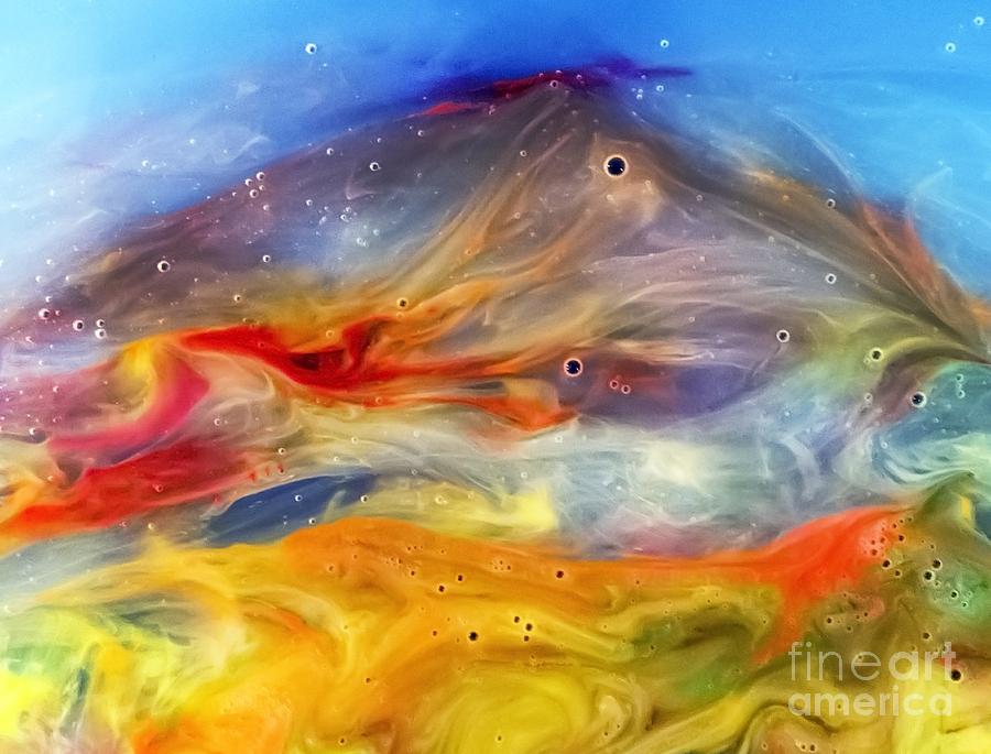 900x685 Sea World Watercolor Abstraction Painting Painting By Justyna Jbjart - Sea World Painting