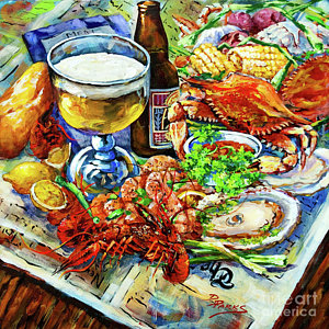 300x300 Seafood Paintings Fine Art America - Seafood Painting