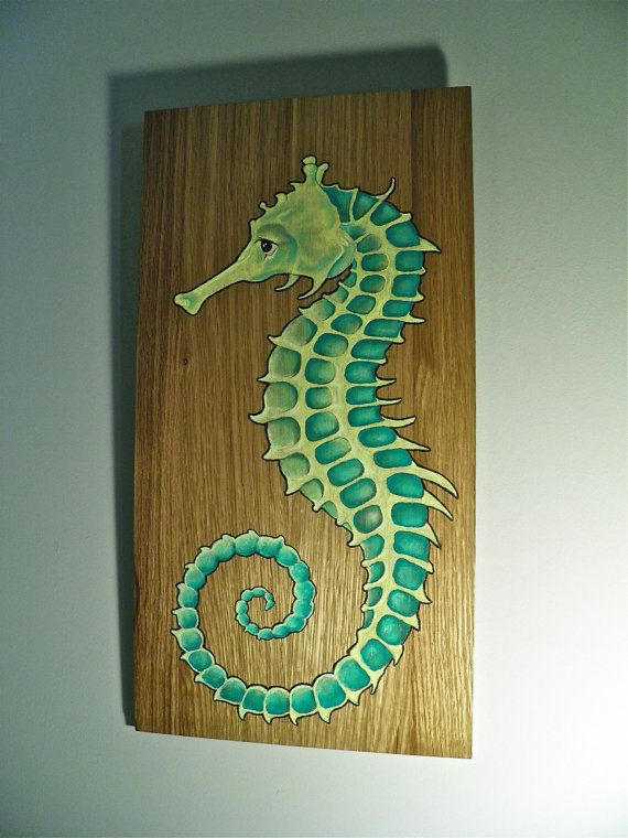 570x760 Seahorse Painting Canvas - Seahorse Painting Canvas