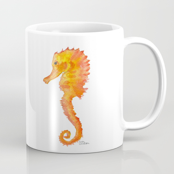 700x700 Seahorse Watercolor Painting - Seahorse Watercolor Painting