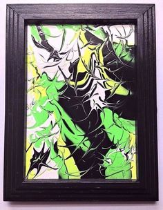 236x304 Original Abstract Acrylic Painting 5x7 Gallery Wrap Wclear - Sealing Acrylic Painting On Canvas