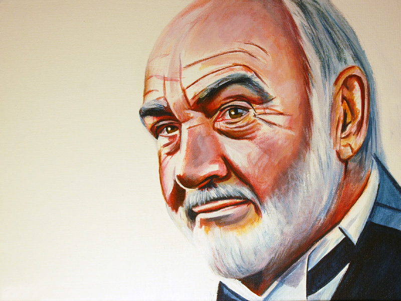 800x600 Sean Connery By Gavcam - Sean Connery Painting
