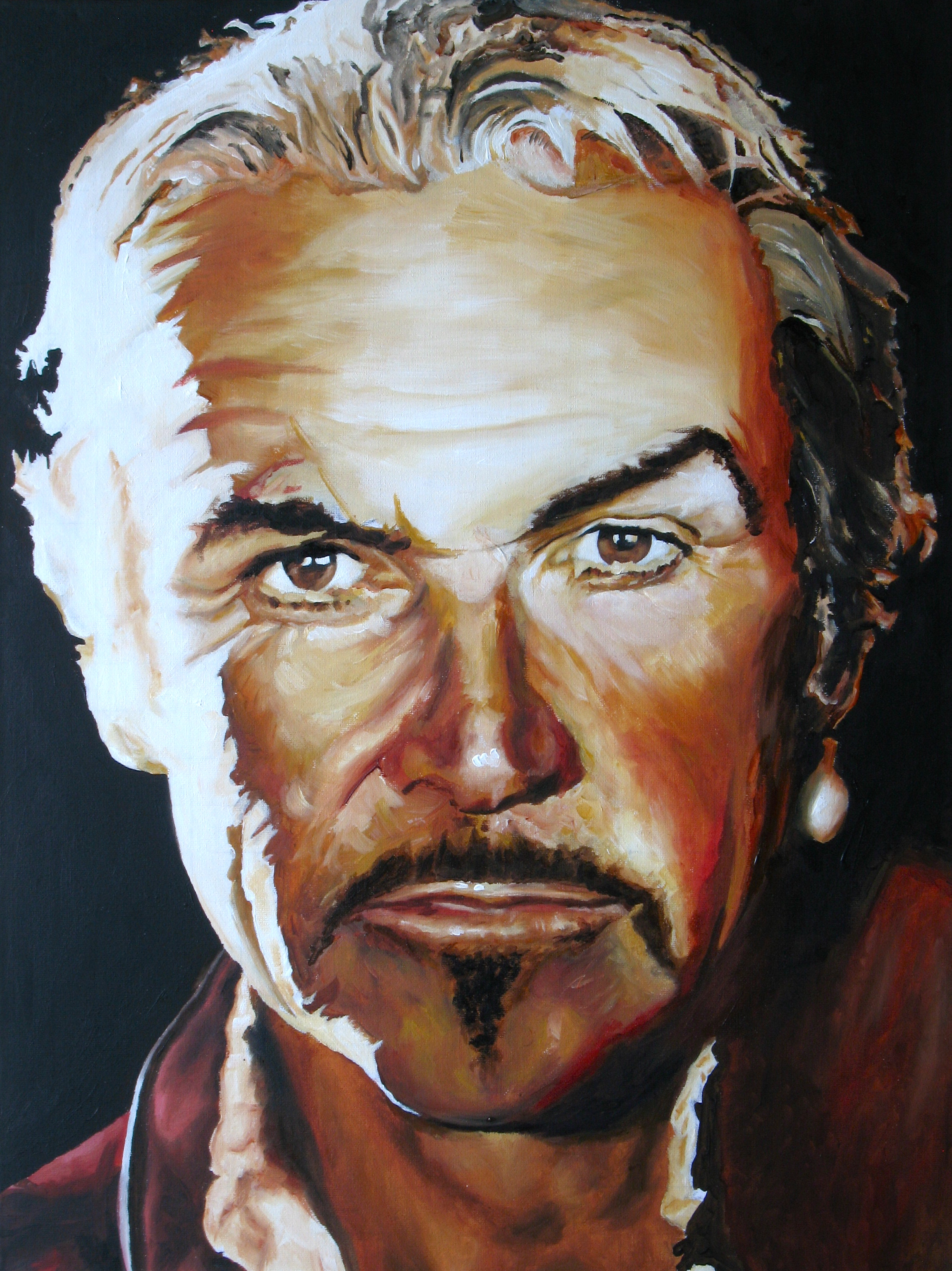 2303x3073 Sean Connery Niall Drew Art - Sean Connery Painting