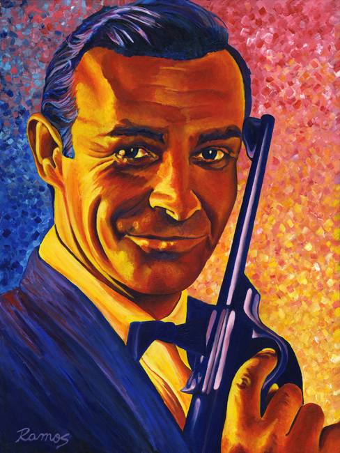 488x650 Stunning Sean Connery Artwork For Sale On Fine Art Prints - Sean Connery Painting