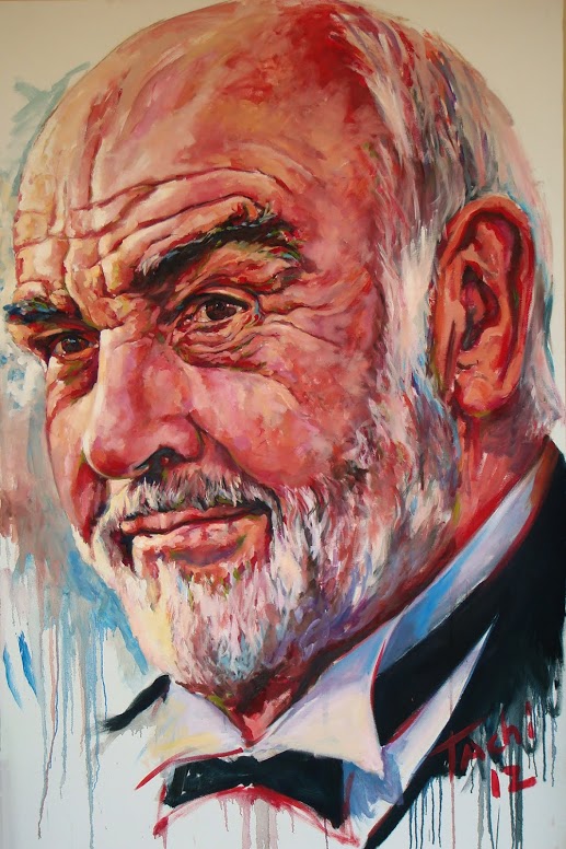 517x776 Outside In Tachi Lloret Surge Magazine - Sean Connery Painting
