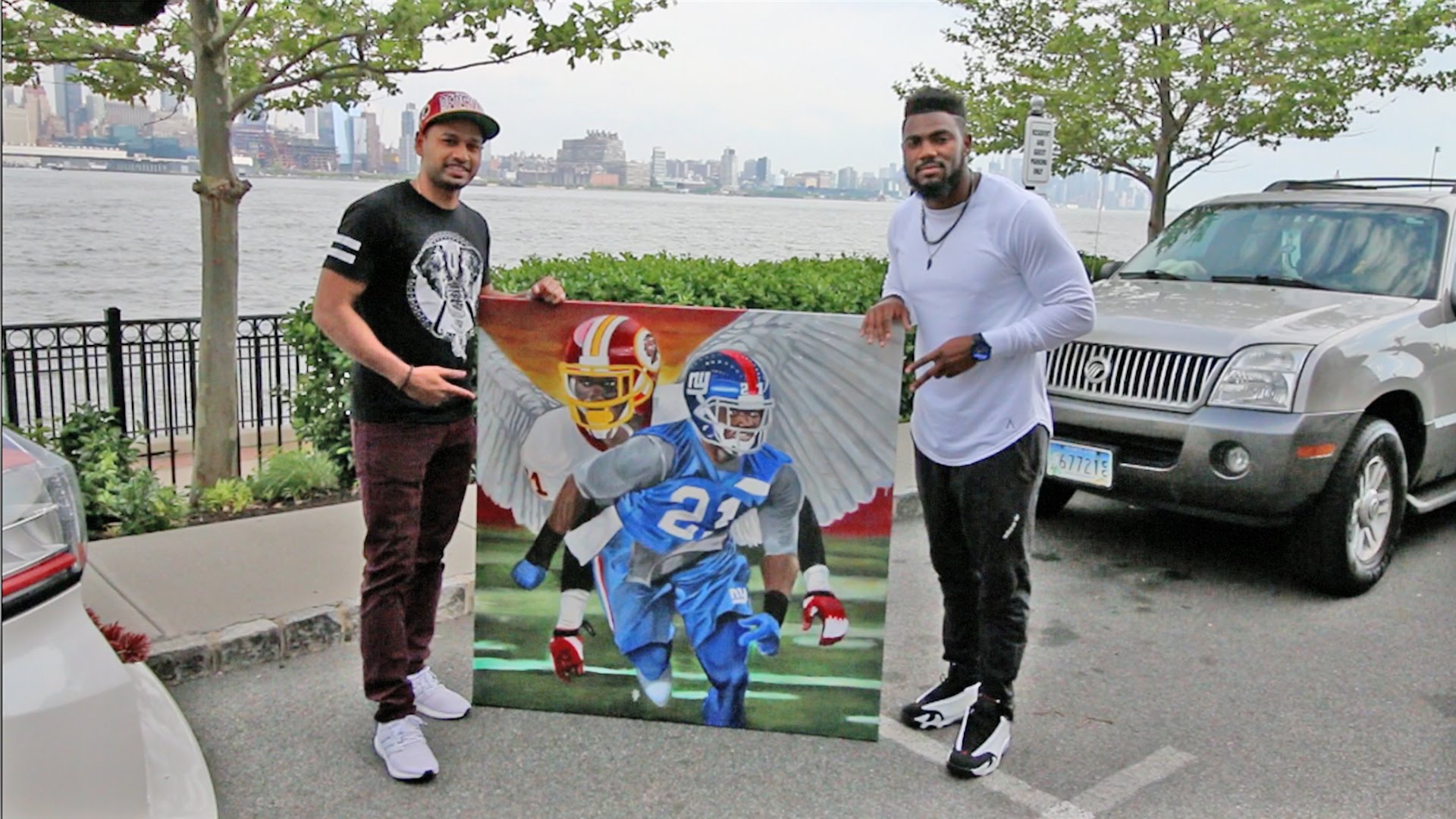 1920x1080 I Got To Meet An Nfl Player! Landon Collins Commissioned Sean - Sean Taylor Painting
