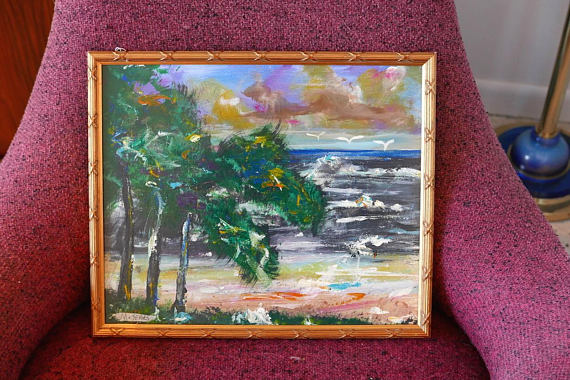 570x380 Florida Highwayman M. Sears Painting - Sears Painting