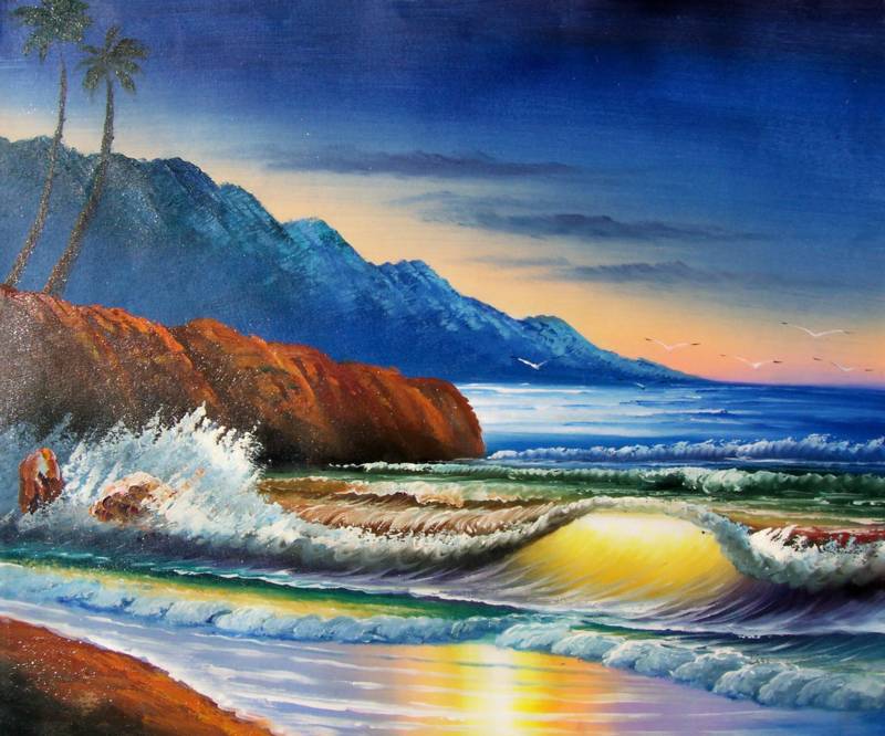 800x666 Oil Paintings Frames - Seascape Oil Painting