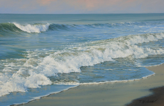 640x416 Tom Nielsen Fine Art Seascape Amp Marine Paintings First Light - Seascape Painting