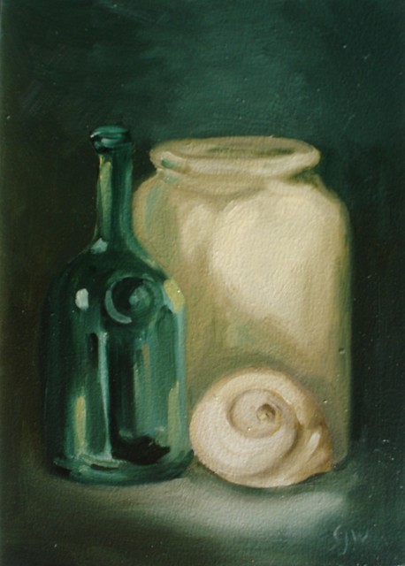 Seashell Oil Painting at PaintingValley.com | Explore collection of ...