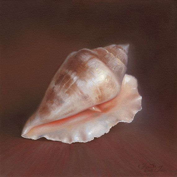570x570 Seashell Painting - Seashell Oil Painting