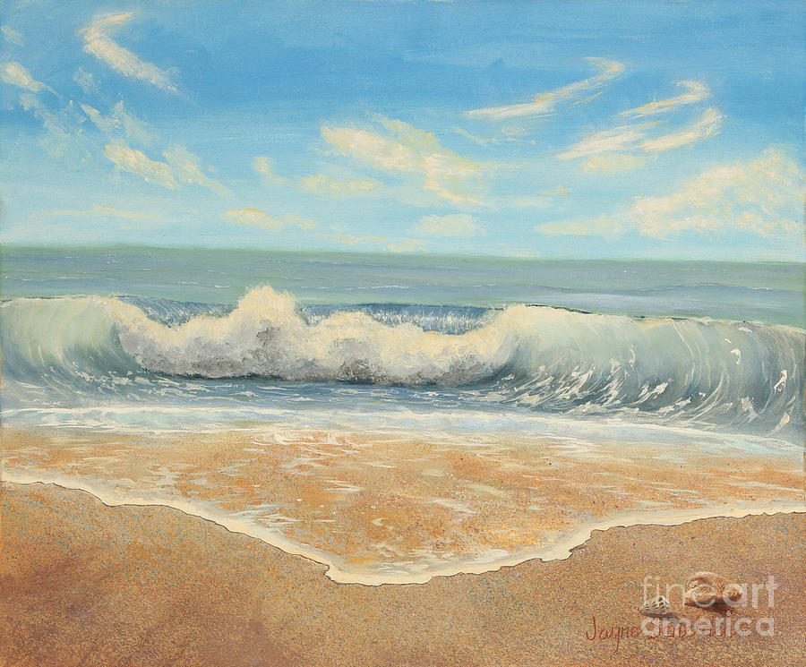900x745 Seashore Painting By Jayne Schelden - Seashore Painting